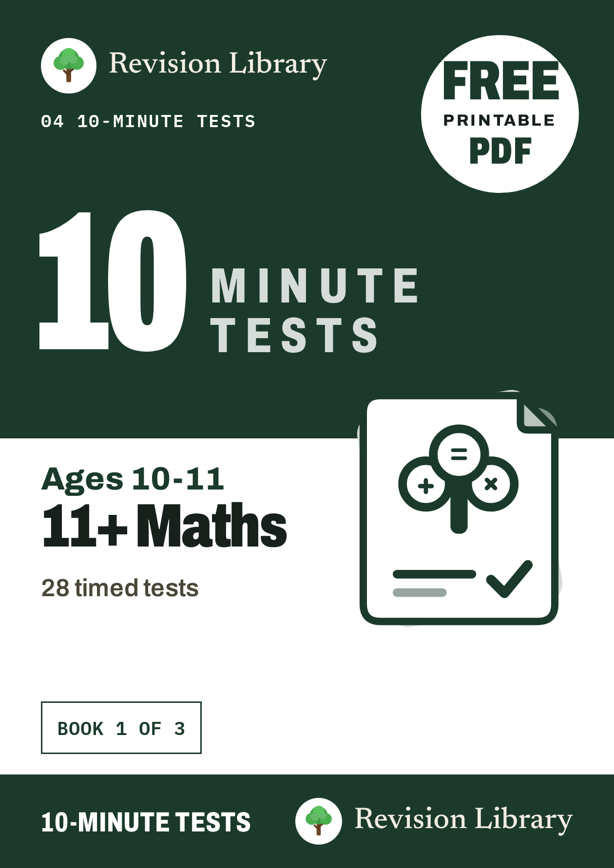 11+ Maths Ages 10-11 Topic Workbook 6 - Free PDF Workbook with Answers