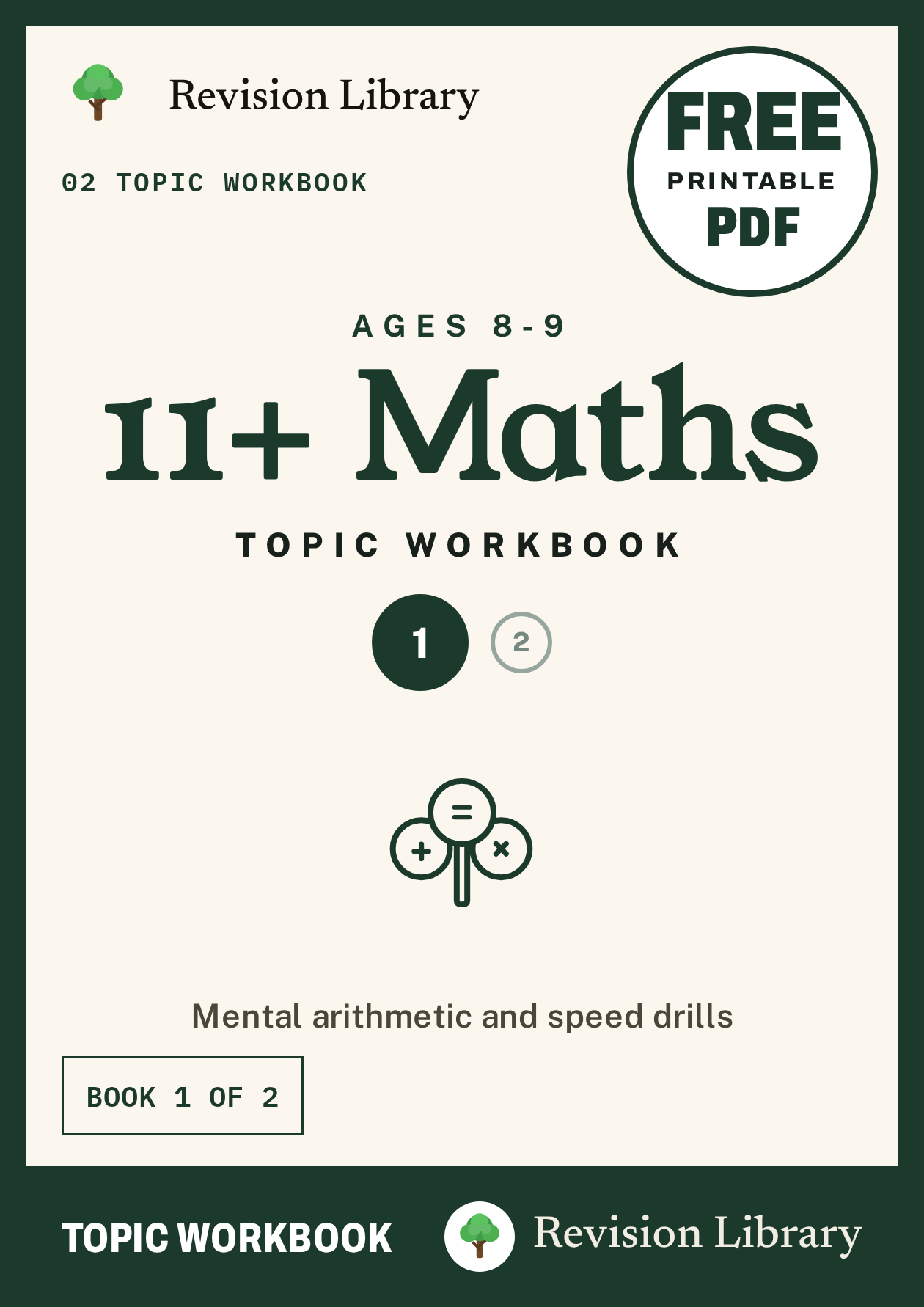 11+ Maths Ages 10-11 Topic Workbook 6 - Free PDF Workbook with Answers
